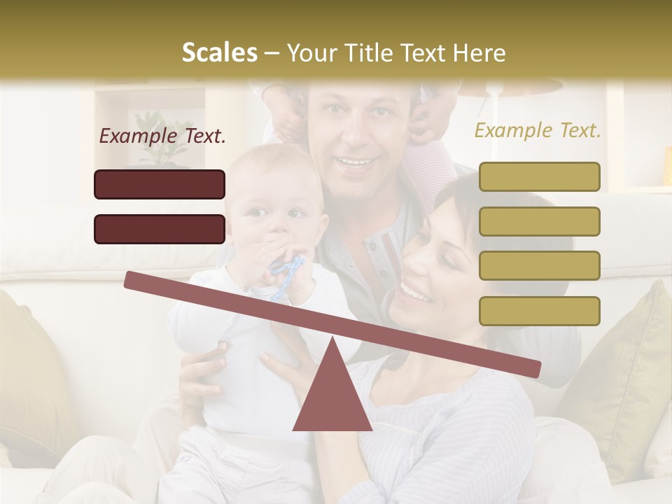 Home Sofa Togetherness PowerPoint Template