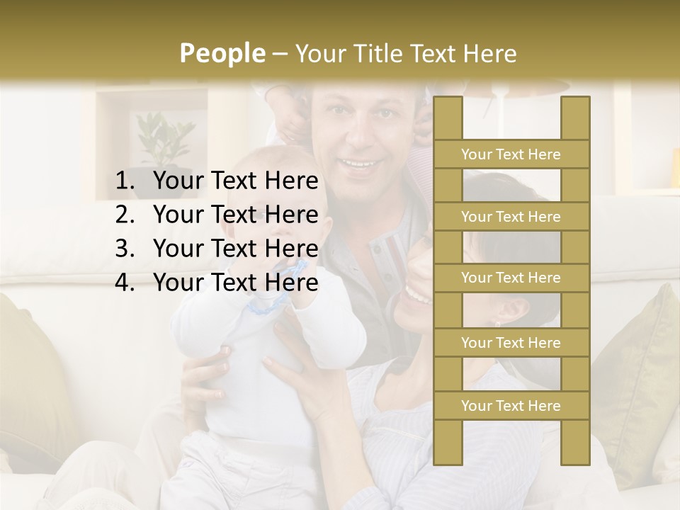 Home Sofa Togetherness PowerPoint Template