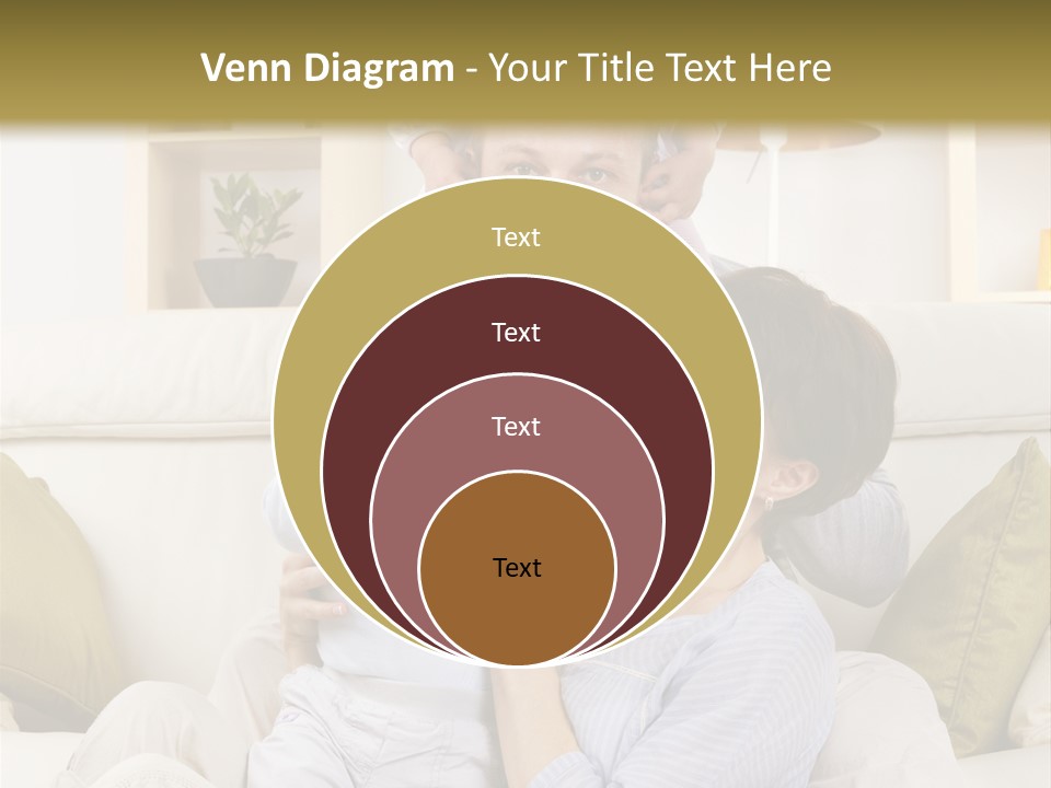 Home Sofa Togetherness PowerPoint Template