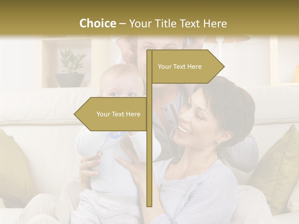Home Sofa Togetherness PowerPoint Template