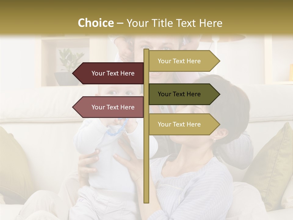Home Sofa Togetherness PowerPoint Template
