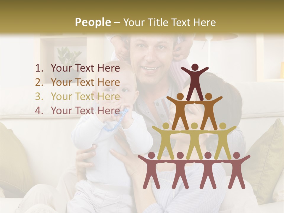 Home Sofa Togetherness PowerPoint Template