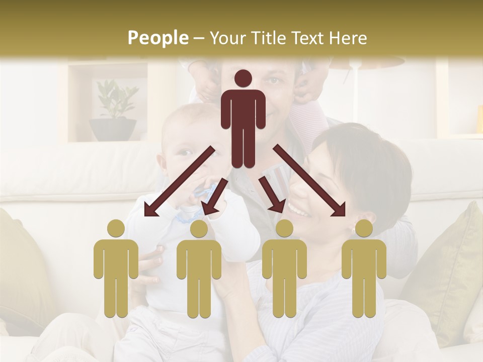 Home Sofa Togetherness PowerPoint Template