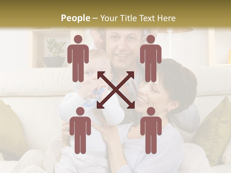 Home Sofa Togetherness PowerPoint Template