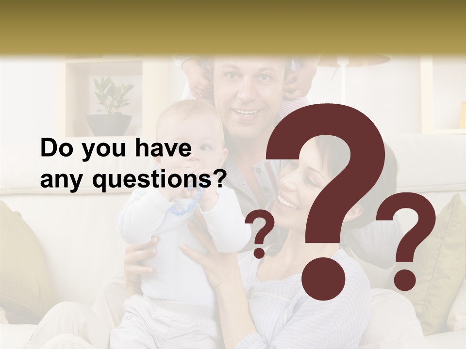 Home Sofa Togetherness PowerPoint Template