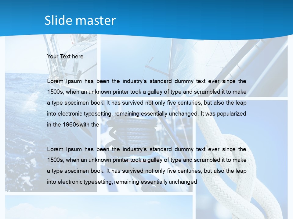 Mast Dinghies Marine PowerPoint Template