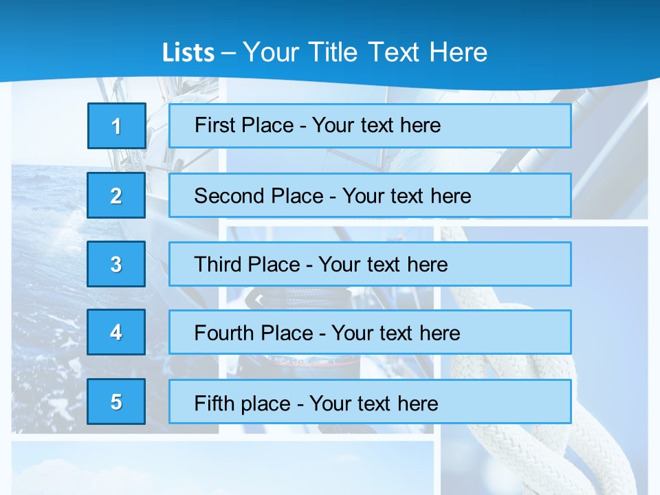Mast Dinghies Marine PowerPoint Template