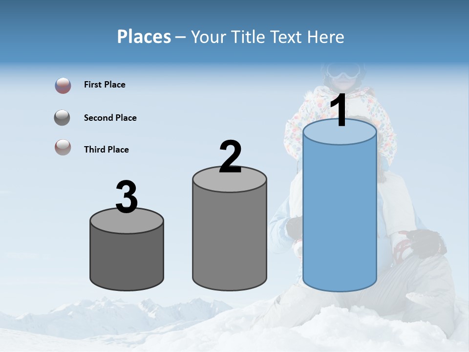 Vacation Alps Female PowerPoint Template