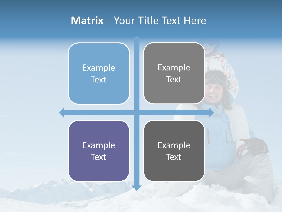 Vacation Alps Female PowerPoint Template