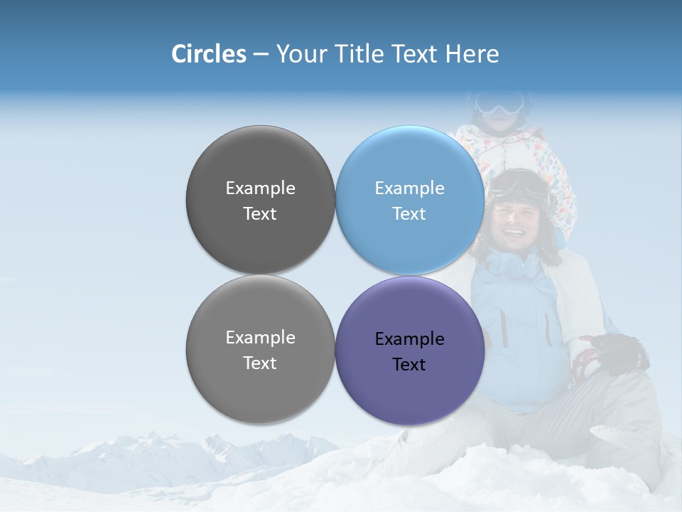 Vacation Alps Female PowerPoint Template