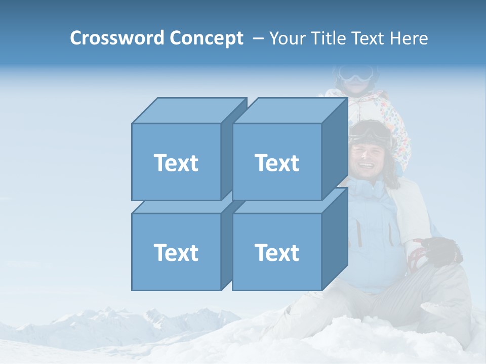 Vacation Alps Female PowerPoint Template