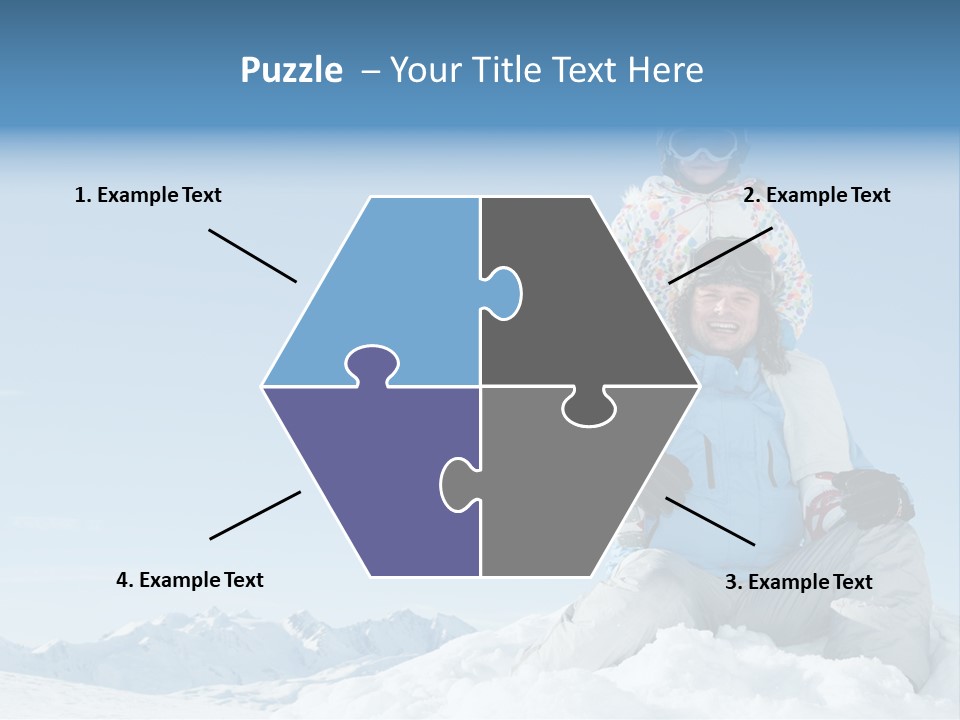 Vacation Alps Female PowerPoint Template