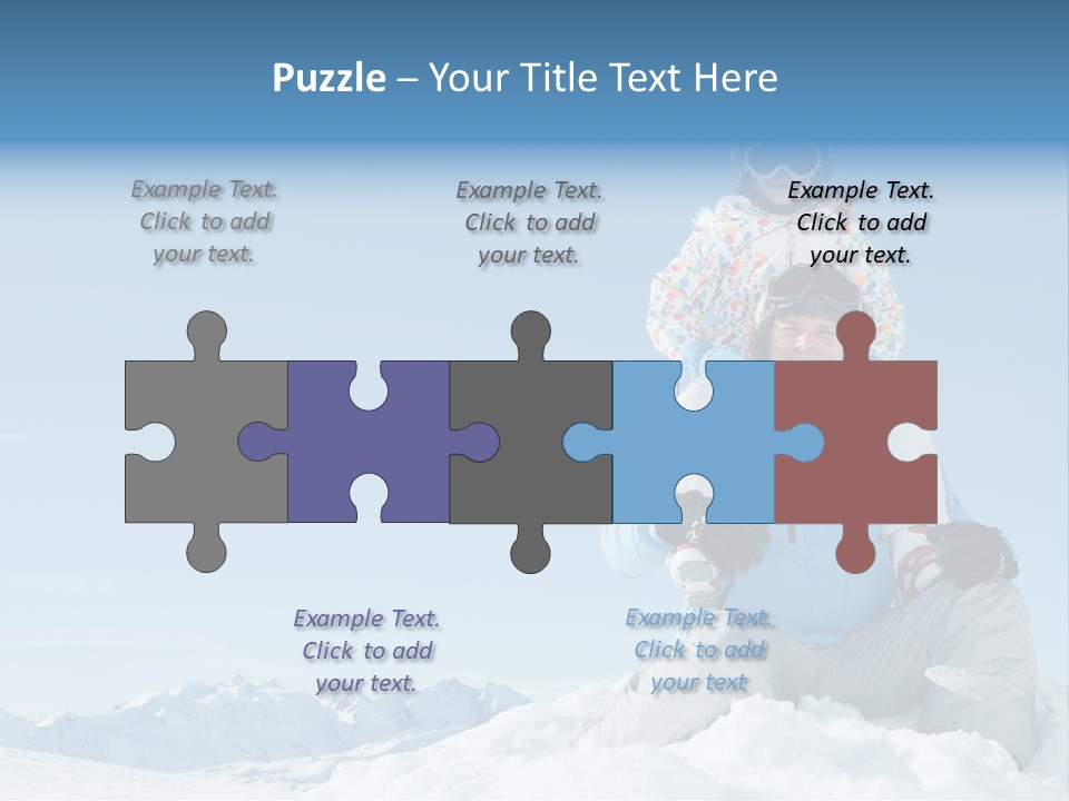 Vacation Alps Female PowerPoint Template