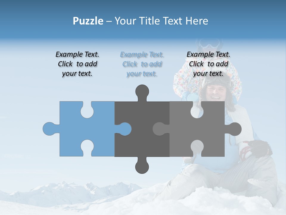 Vacation Alps Female PowerPoint Template