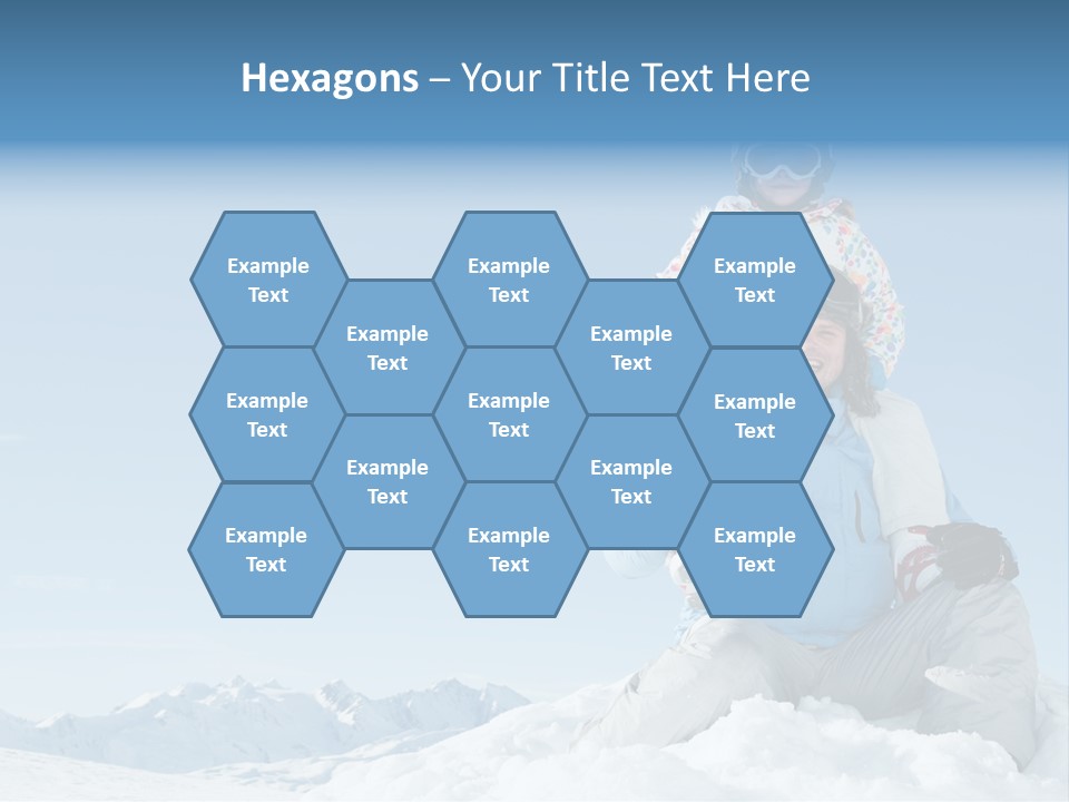 Vacation Alps Female PowerPoint Template