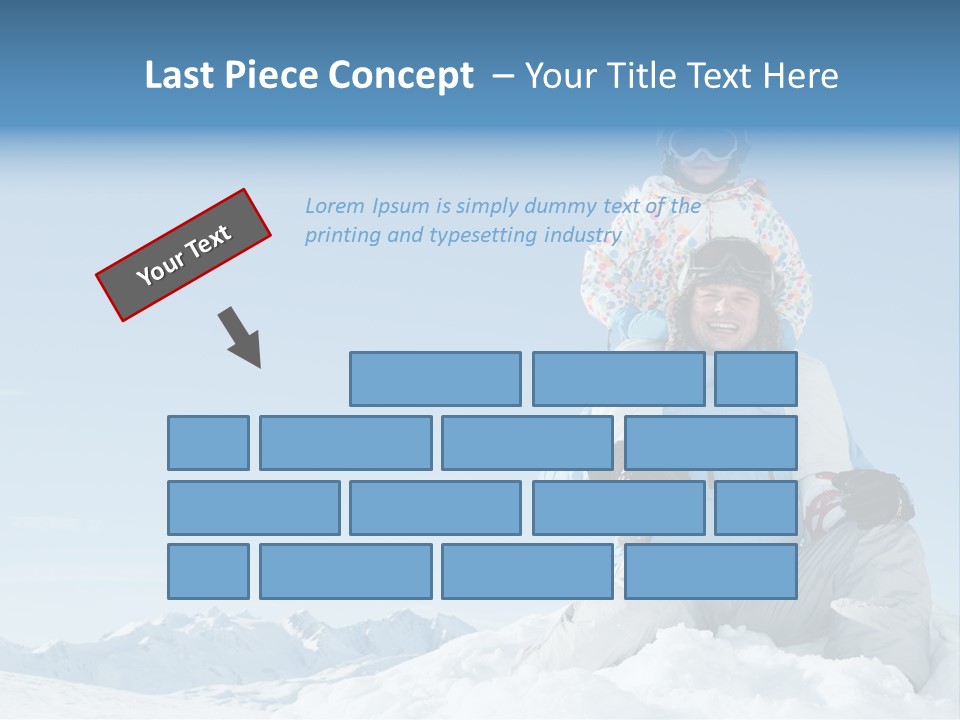 Vacation Alps Female PowerPoint Template