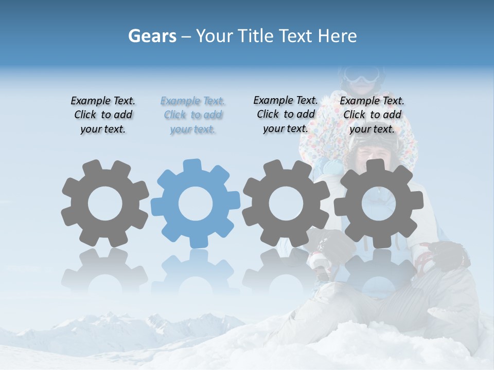 Vacation Alps Female PowerPoint Template