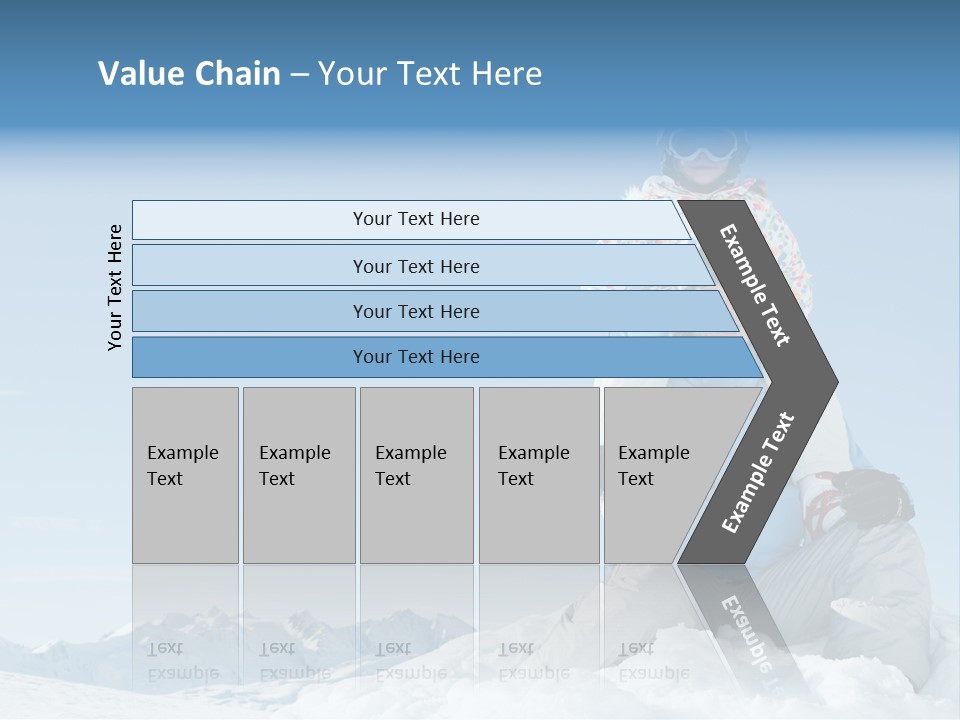 Vacation Alps Female PowerPoint Template