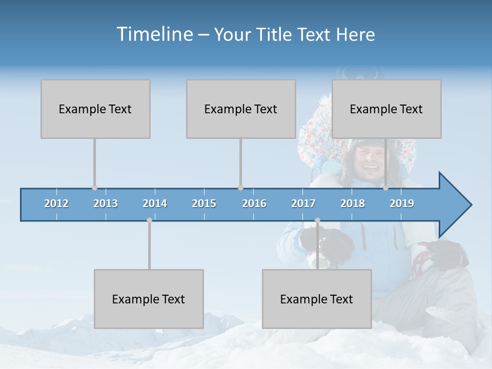 Vacation Alps Female PowerPoint Template