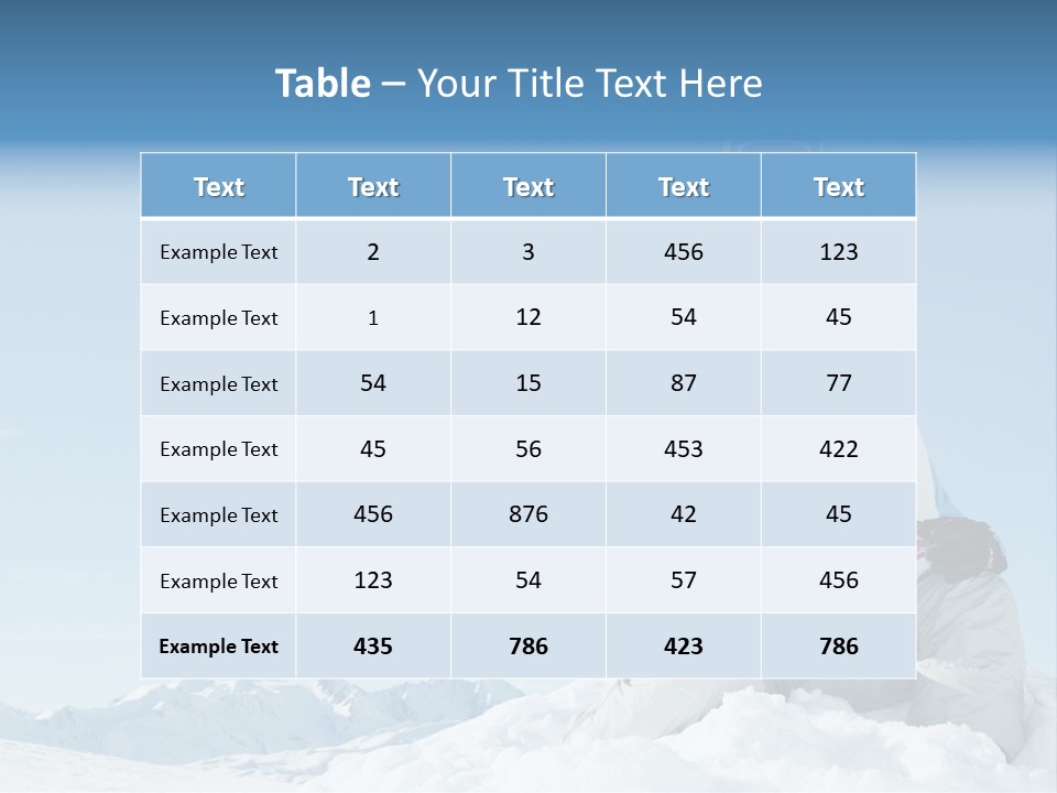 Vacation Alps Female PowerPoint Template