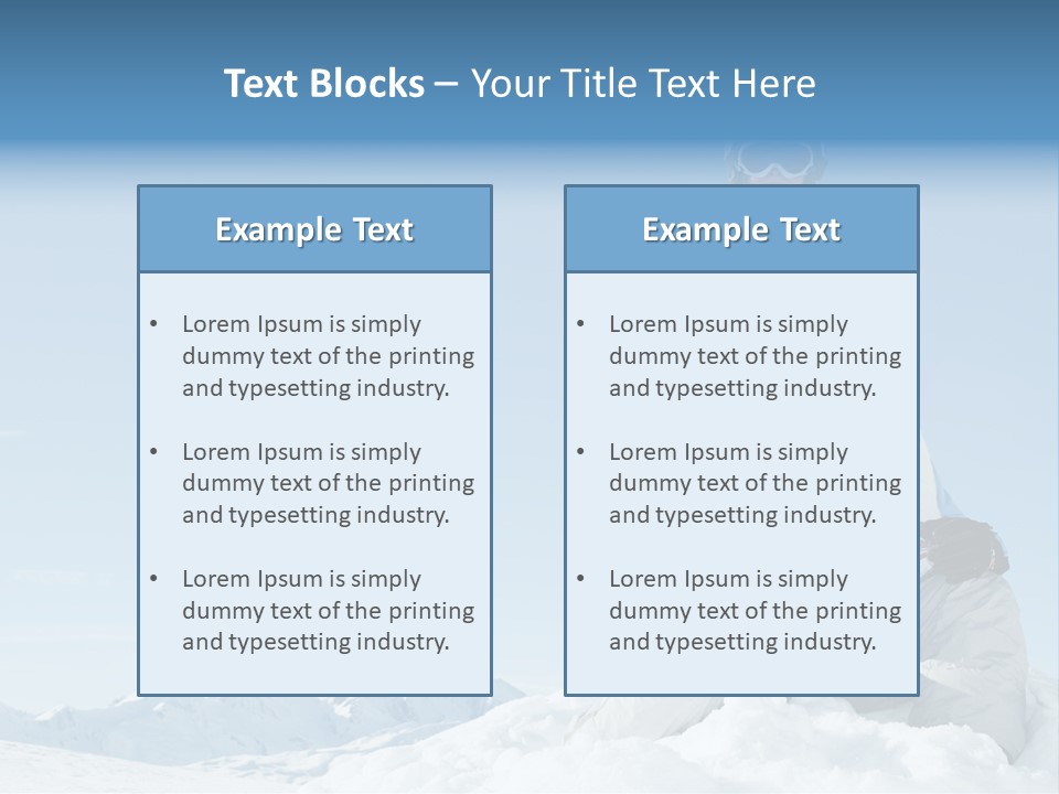 Vacation Alps Female PowerPoint Template