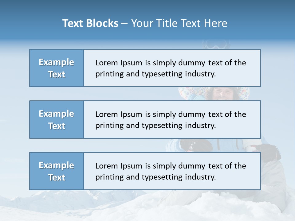 Vacation Alps Female PowerPoint Template