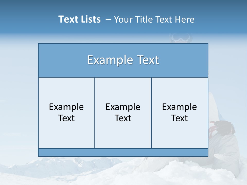 Vacation Alps Female PowerPoint Template
