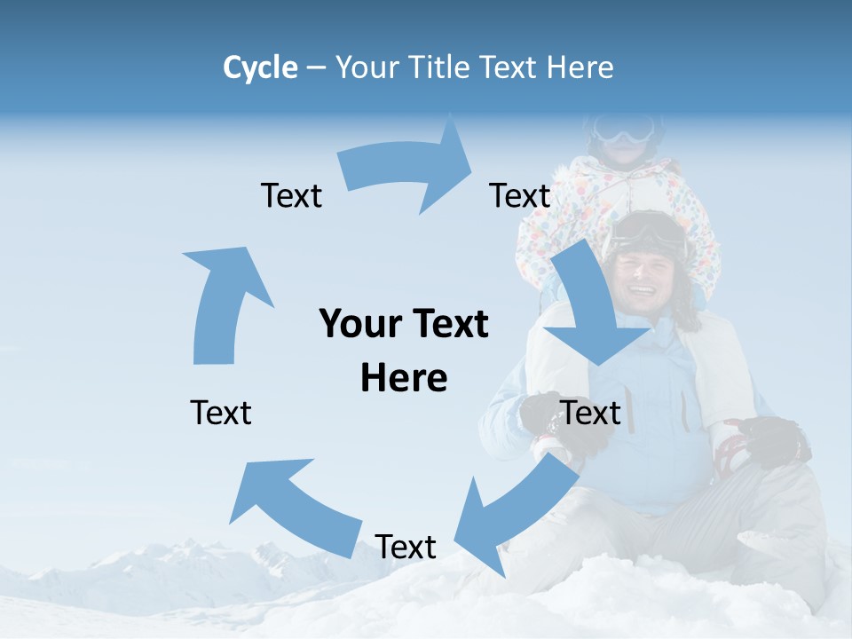 Vacation Alps Female PowerPoint Template