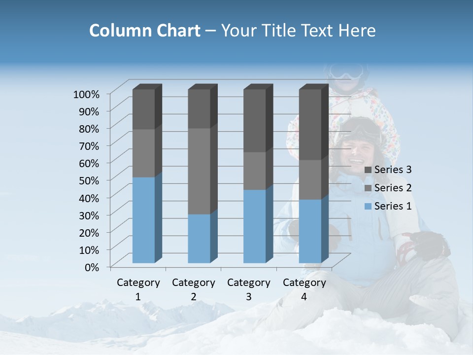 Vacation Alps Female PowerPoint Template