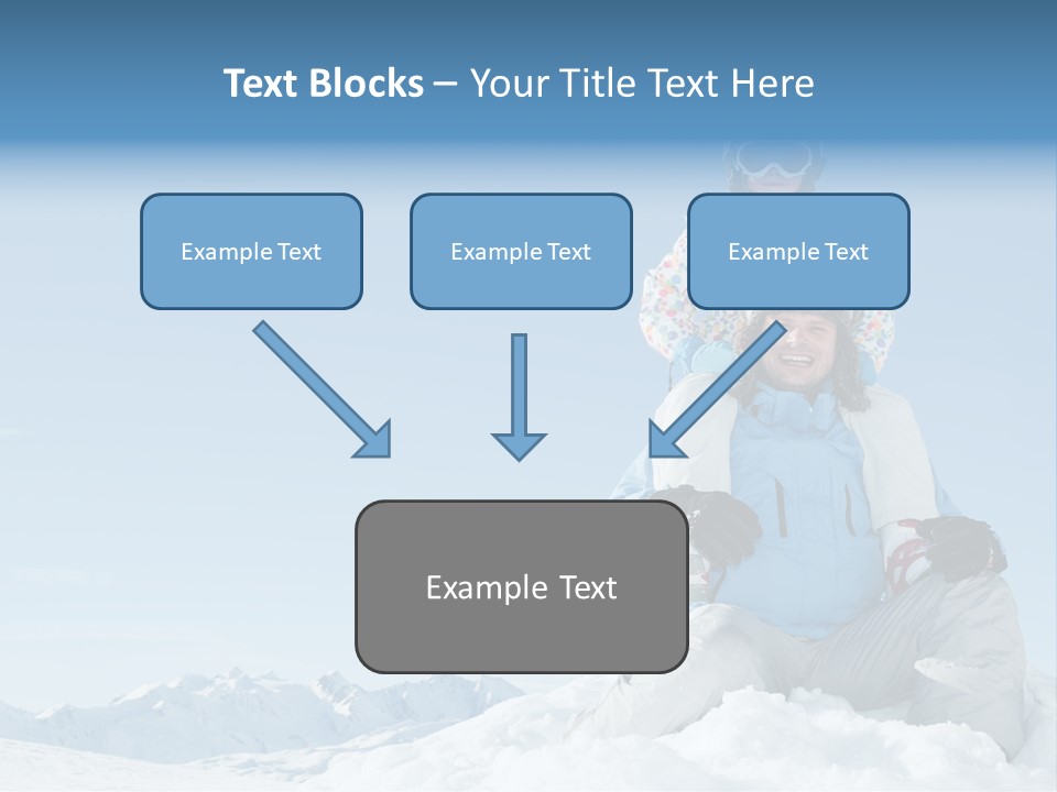 Vacation Alps Female PowerPoint Template
