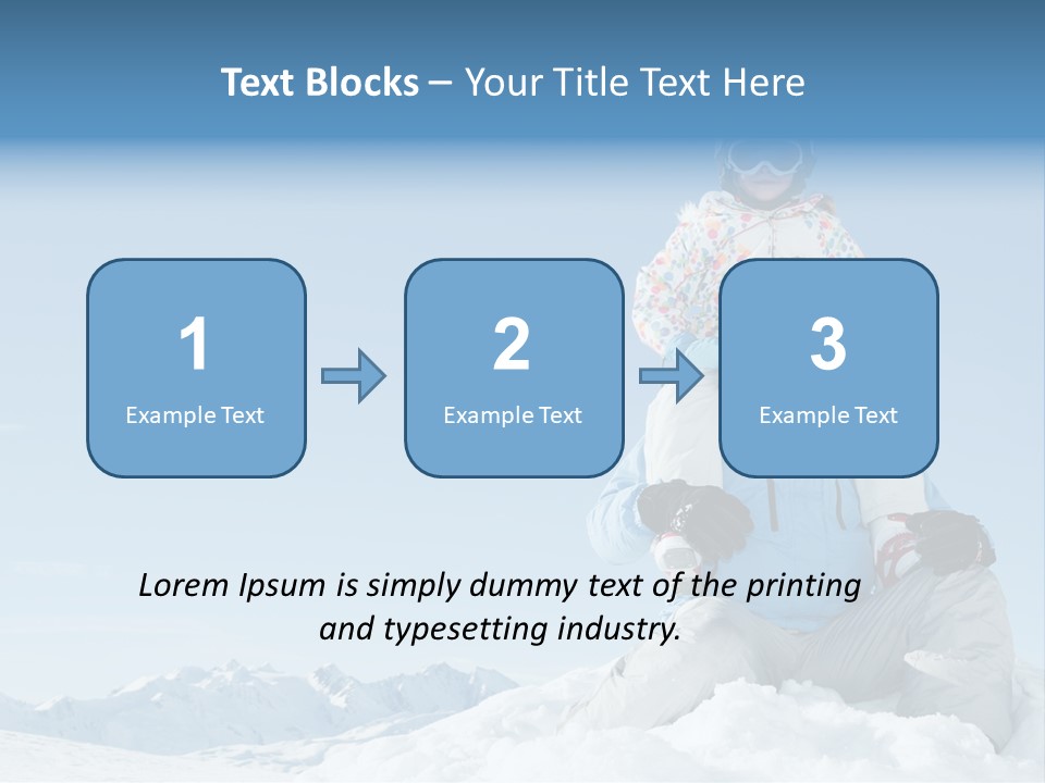 Vacation Alps Female PowerPoint Template