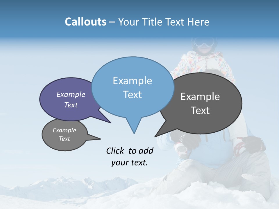 Vacation Alps Female PowerPoint Template