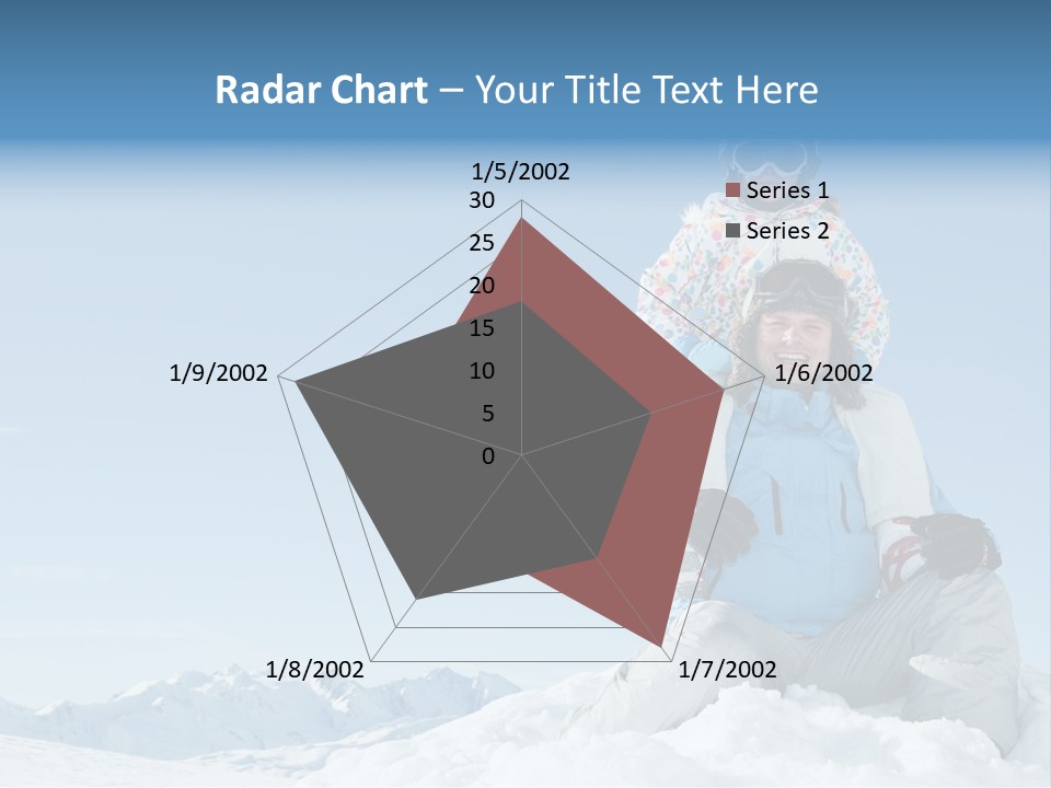 Vacation Alps Female PowerPoint Template