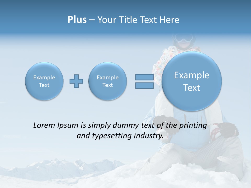 Vacation Alps Female PowerPoint Template