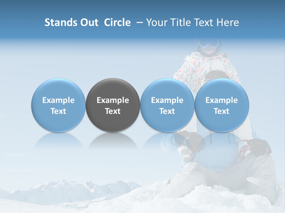 Vacation Alps Female PowerPoint Template