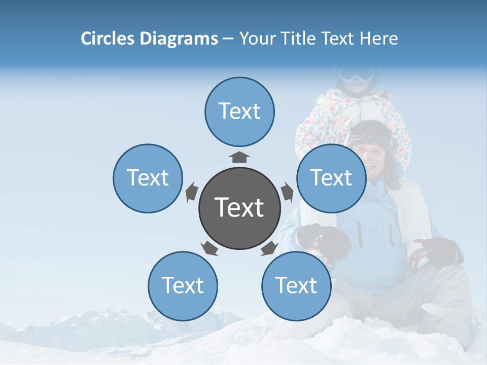 Vacation Alps Female PowerPoint Template