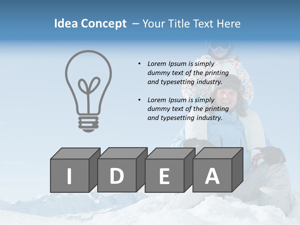 Vacation Alps Female PowerPoint Template