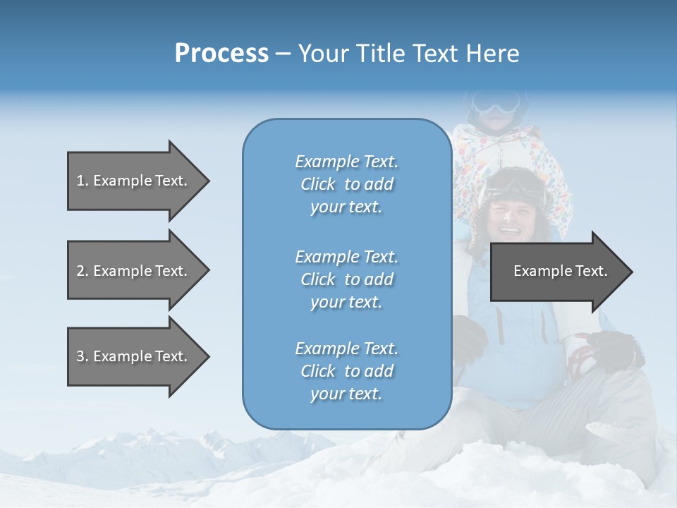 Vacation Alps Female PowerPoint Template