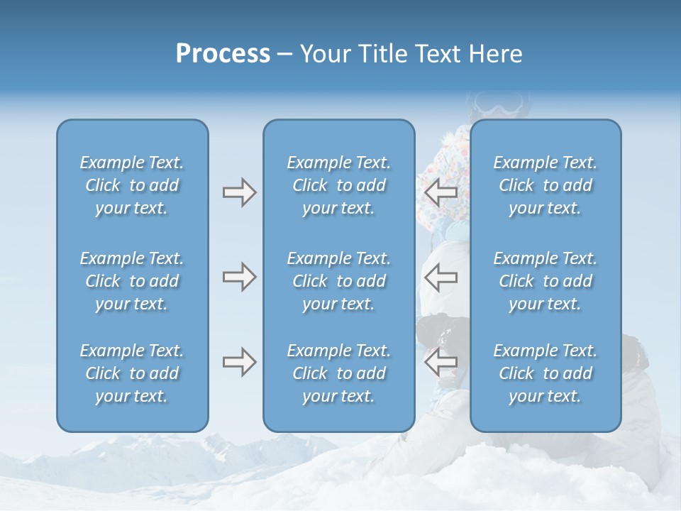 Vacation Alps Female PowerPoint Template