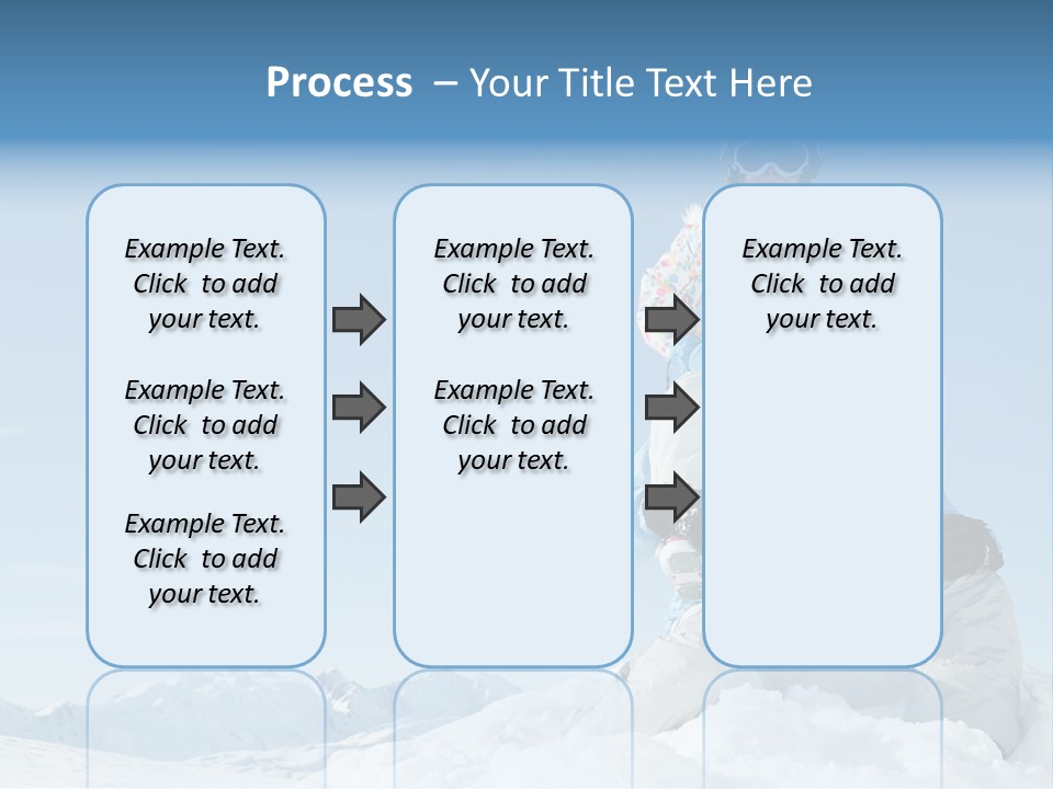 Vacation Alps Female PowerPoint Template