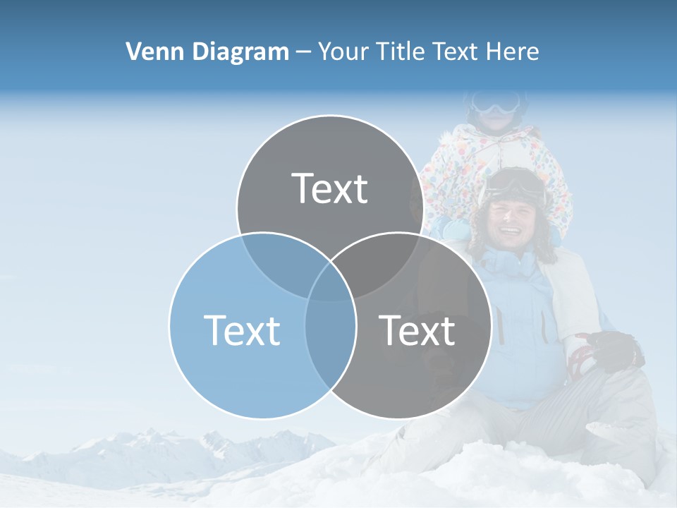 Vacation Alps Female PowerPoint Template