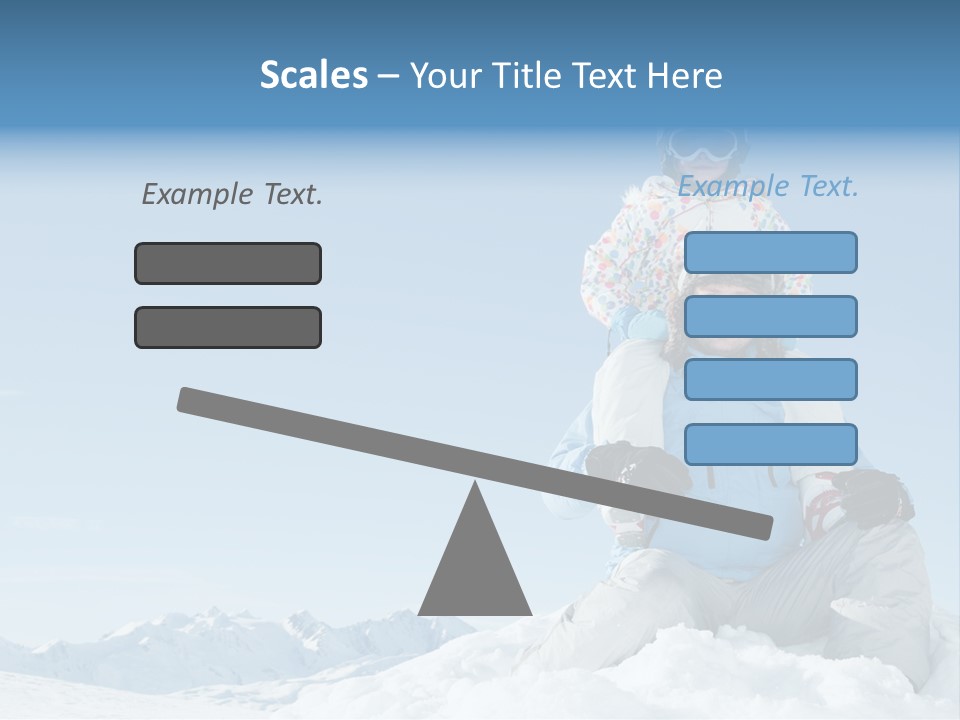 Vacation Alps Female PowerPoint Template