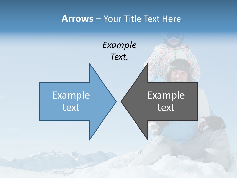 Vacation Alps Female PowerPoint Template