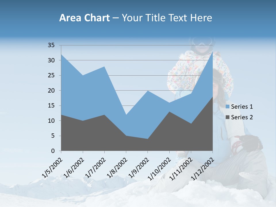 Vacation Alps Female PowerPoint Template