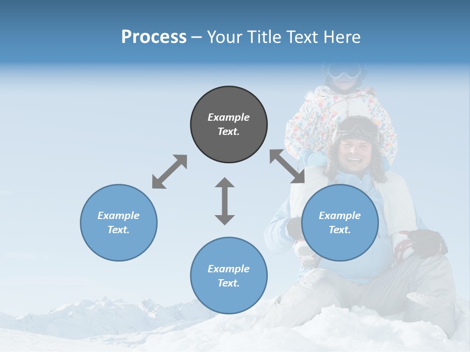 Vacation Alps Female PowerPoint Template