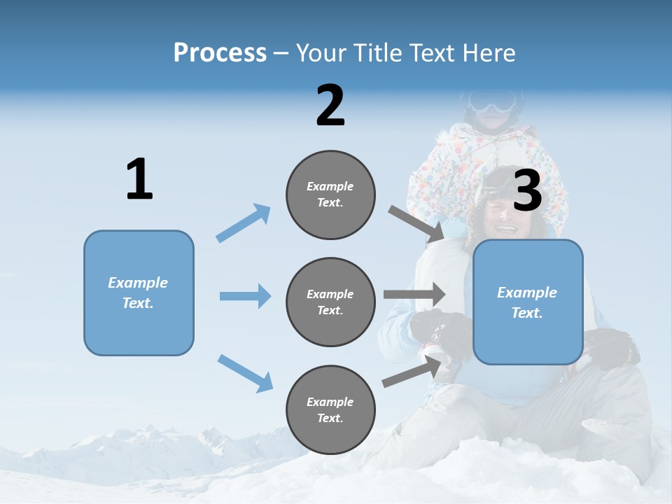 Vacation Alps Female PowerPoint Template