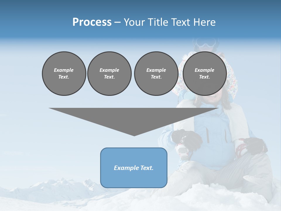 Vacation Alps Female PowerPoint Template