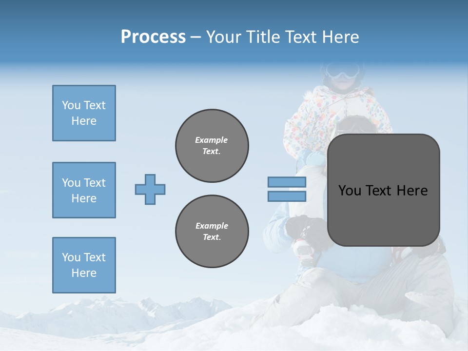 Vacation Alps Female PowerPoint Template