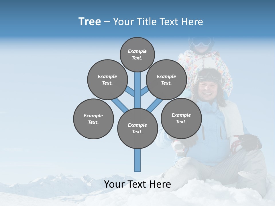 Vacation Alps Female PowerPoint Template