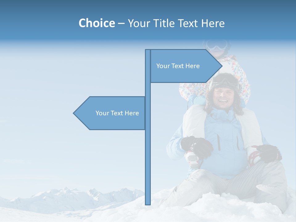 Vacation Alps Female PowerPoint Template